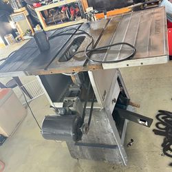 Industrial Table Saw With Tons Of Extras And Blades 