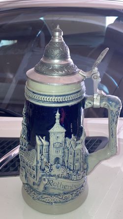 Rothenburg o.d. Tauber German Beer Stein with Lid