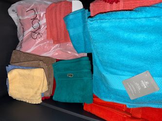 Towels, washcloths and Hand towels