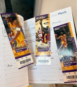2002 vintage Laker courtside tickets memorabilia