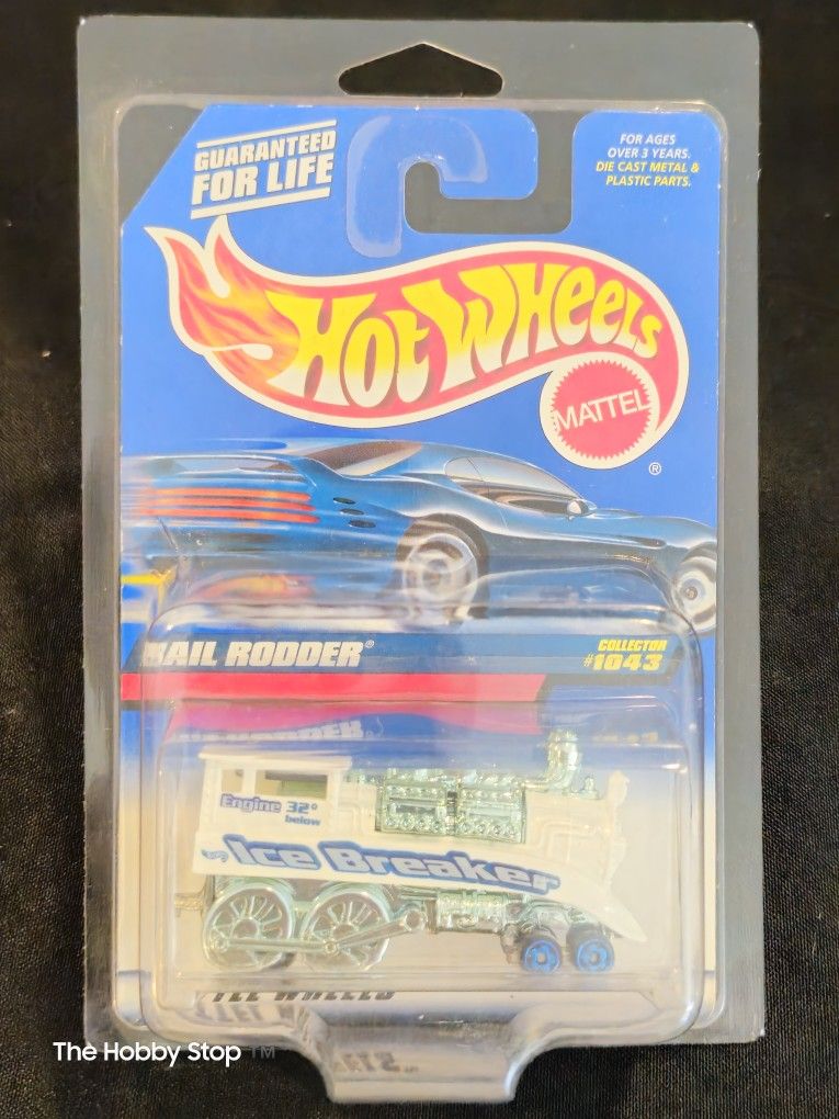 Hot Wheels Hot 🔥 🛞 $10 Rail Rodder Ice Breaker , Protective Display Case Included