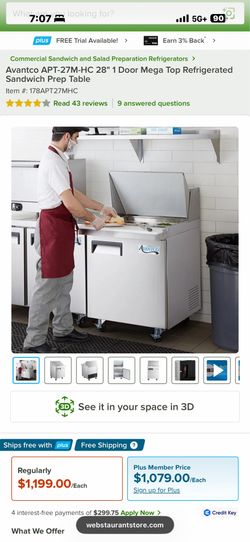 Griddle 36 - fryer - Prep Fridge
