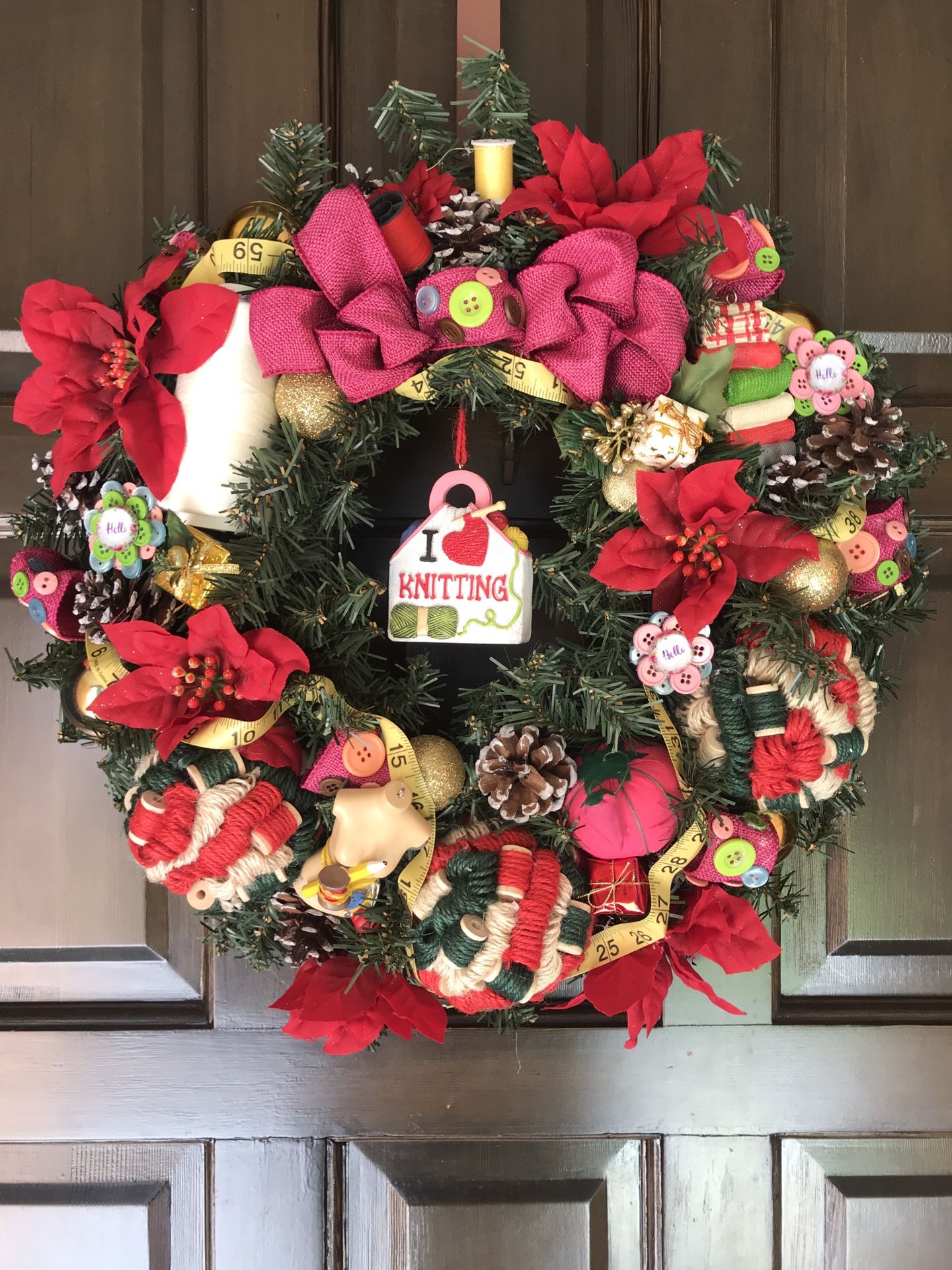 Knitting Wreath