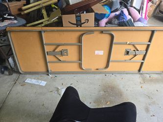 8 foot folding table.
