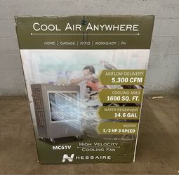 Hessaire 1600 sq ft Portable Evaporative Cooler 5300 CFM
