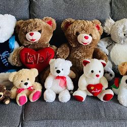 Variety of 13 Teddy’s like new 