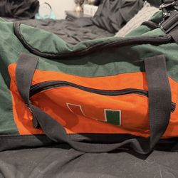 Large Miami Hurricanes duffle bag