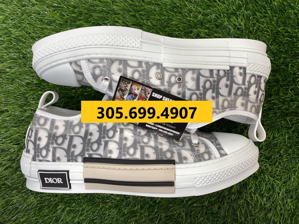 DIOR B23 LOW TOP LOGO OBLIQUE NEW SALE SNEAKERS SHOES MEN BOX SZ