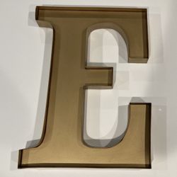 Ballard Designs ~ Gold Metal “E” Decorative Wall Art 