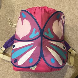 Lightly Used Kids Butterfly Sleeping Bag Pink