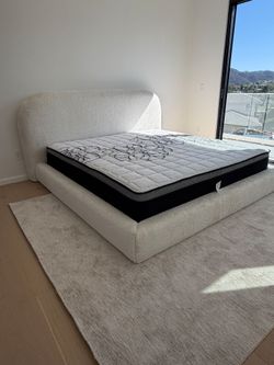 King Size bed frame Mattress Included new in a box We offer same Day Delivery