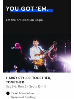 HARRY STYLES TICKETS 4/24!!!