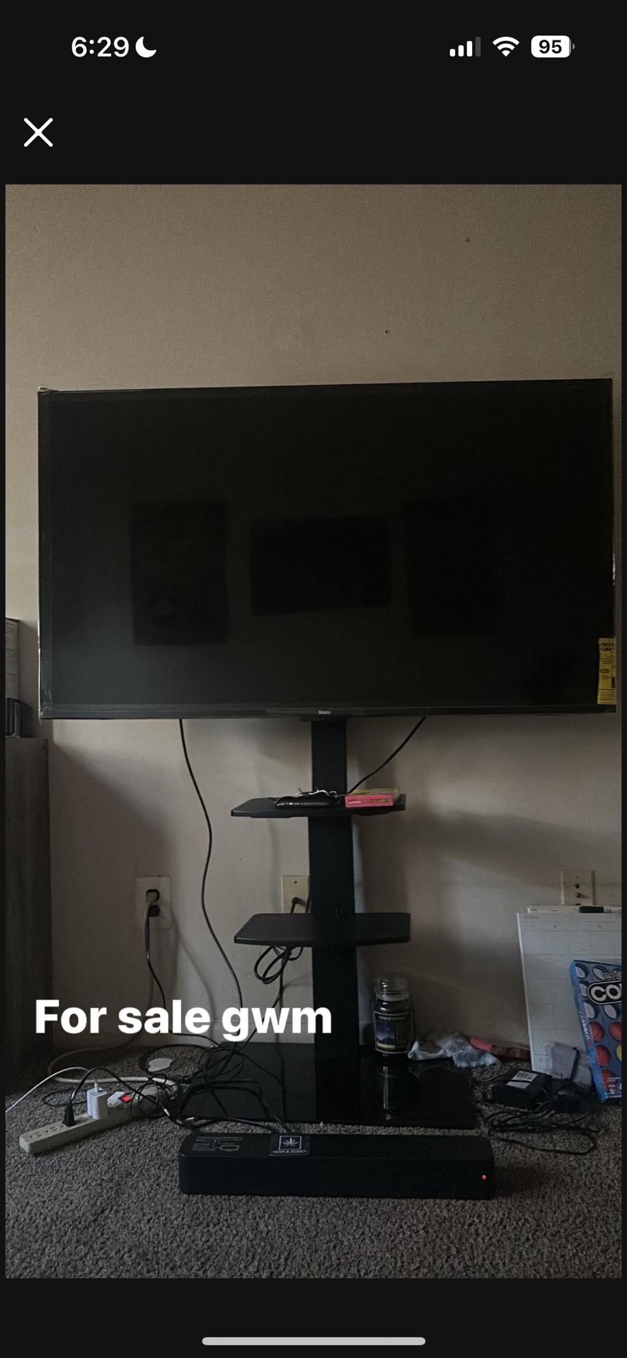 Tv And Tv Stand For Sale With Sound Bar