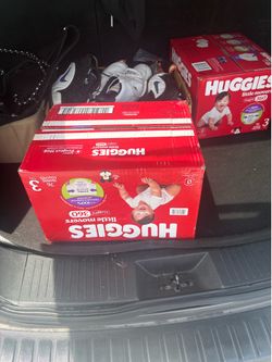 2 boxes of pampers