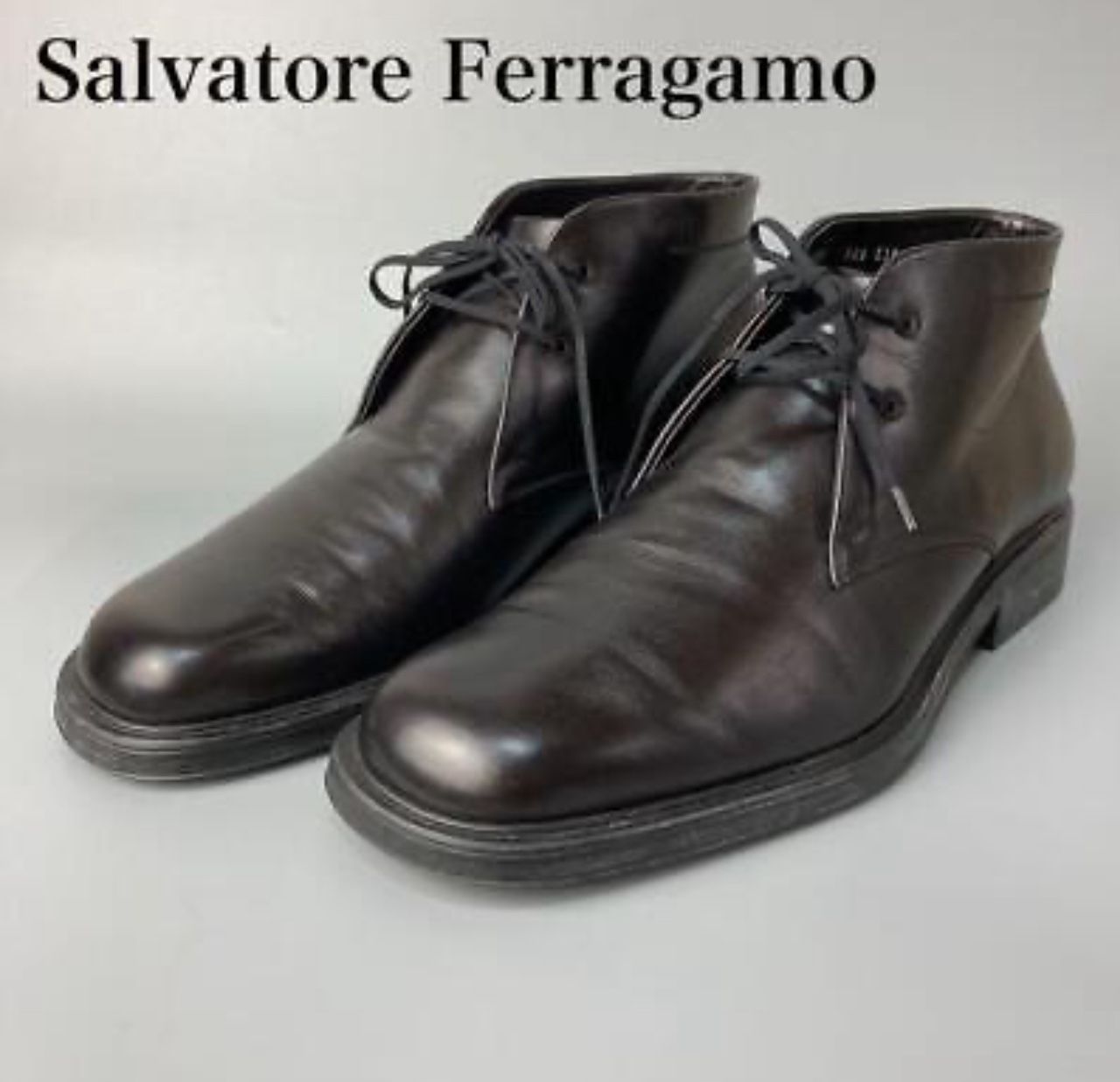 Ferragamo Leather Black Boots