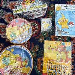 Pokémon birthday decorations