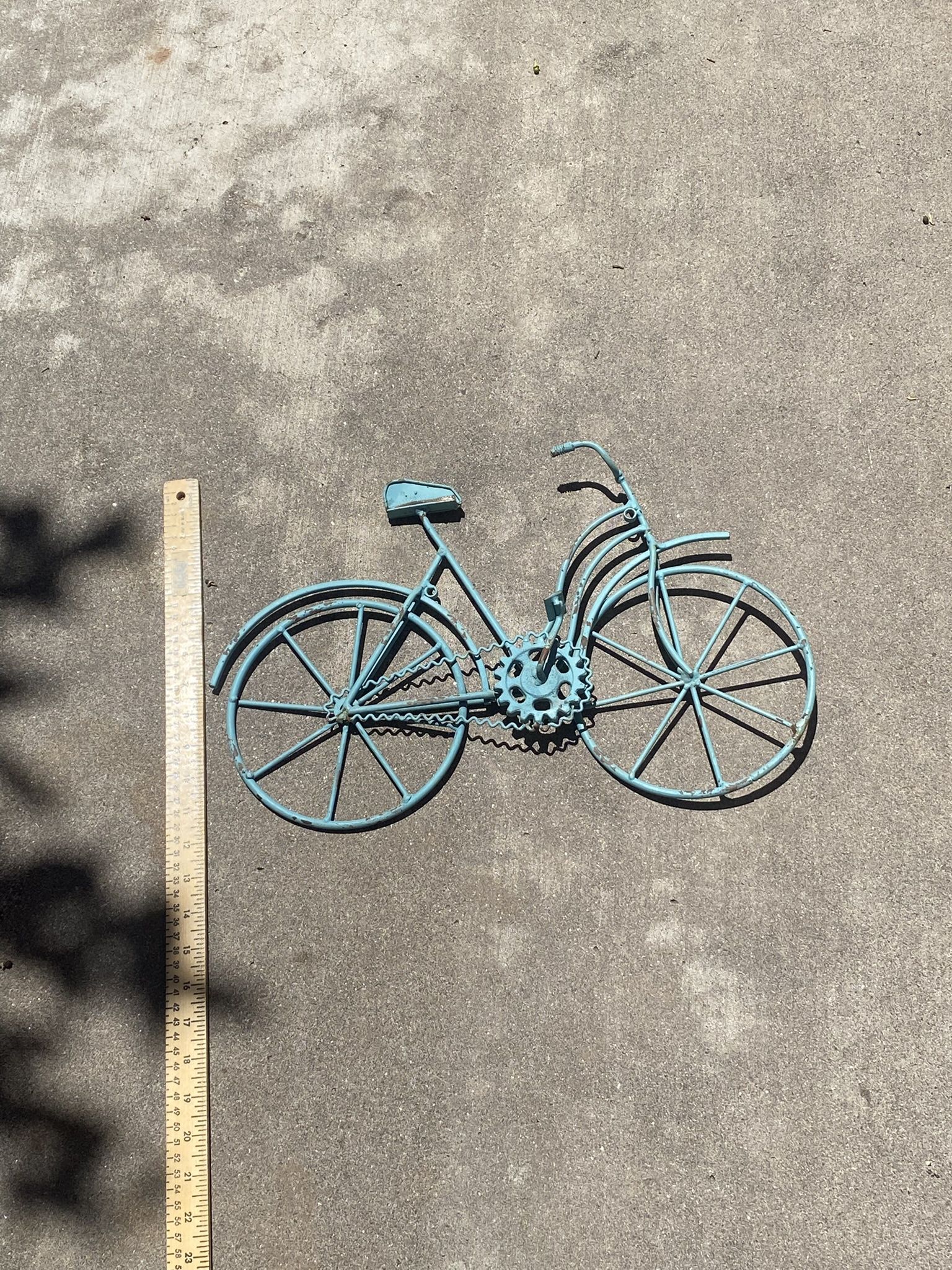 Bike yard wall art