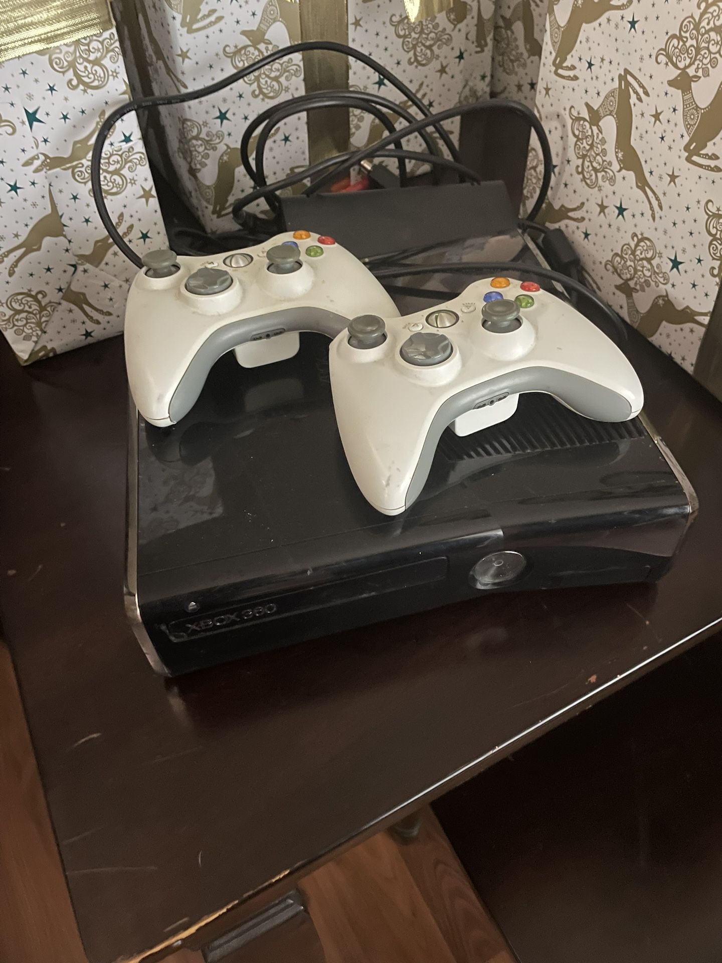 Xbox 360 With Two Controllers