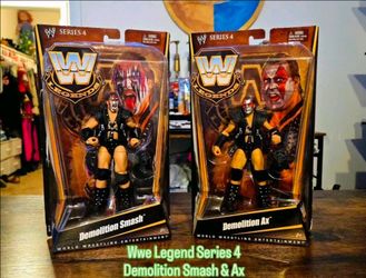 WWE Mattel Legends Series 4 Demolition Ax & Smash Elite Wrestling Figures 2011