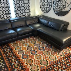 Natuzzi Sectional Leather Sofa 
