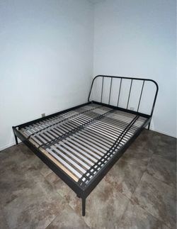 IKEA grey Queen size bed frame