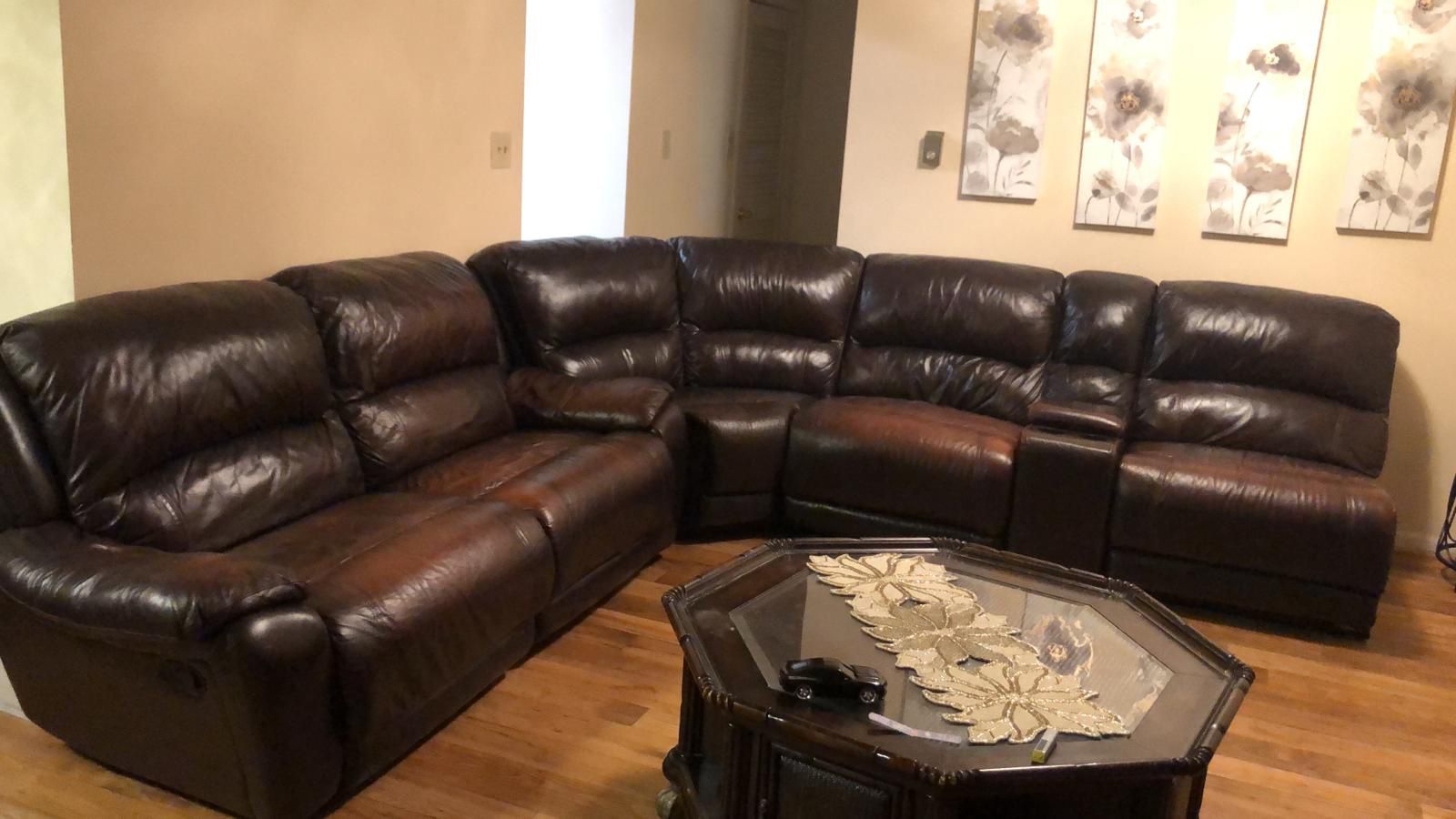 Quality Genuine Leather Sofa Set - $699 or Best Offer!