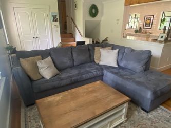 🛋️ Ashley Furniture blue/grey Sectional Sofa