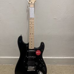 Brand New Squier Sonic Stratocaster HSS Electric Guitar - Black (Unopened)