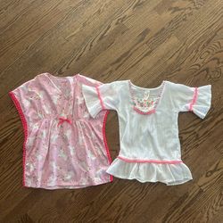 Size 4 / 5 and 5T Girls Bundle of Two Swim Coverups