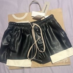 PU  Leather Shorts 