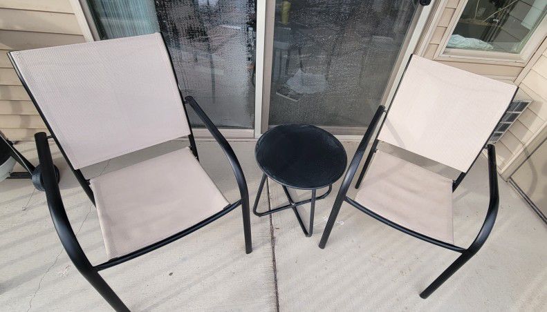 Patio Chairs + Table