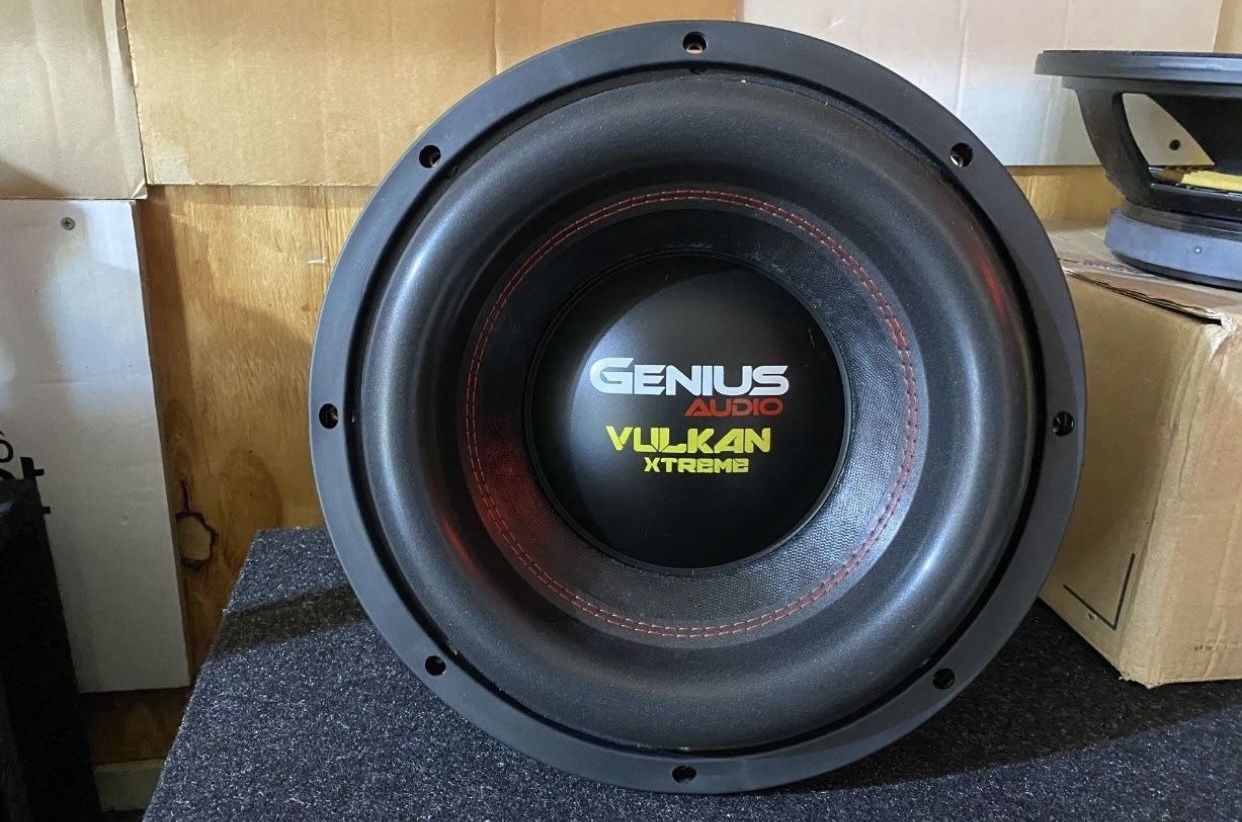 New 12" Genius Audio Vulkan Xtreme 4000w Max Power Subwoofer $380 each