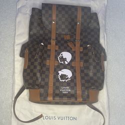 Pharrell & Nigo Lovis Vuitton Christopher Bag Damier Ebene Canvas
