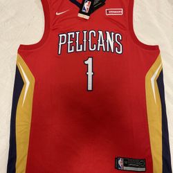Zion Williamson New Orleans pelicans basketball jersey