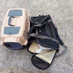 Brown Dog Kennel +Carrier Bag 20.00