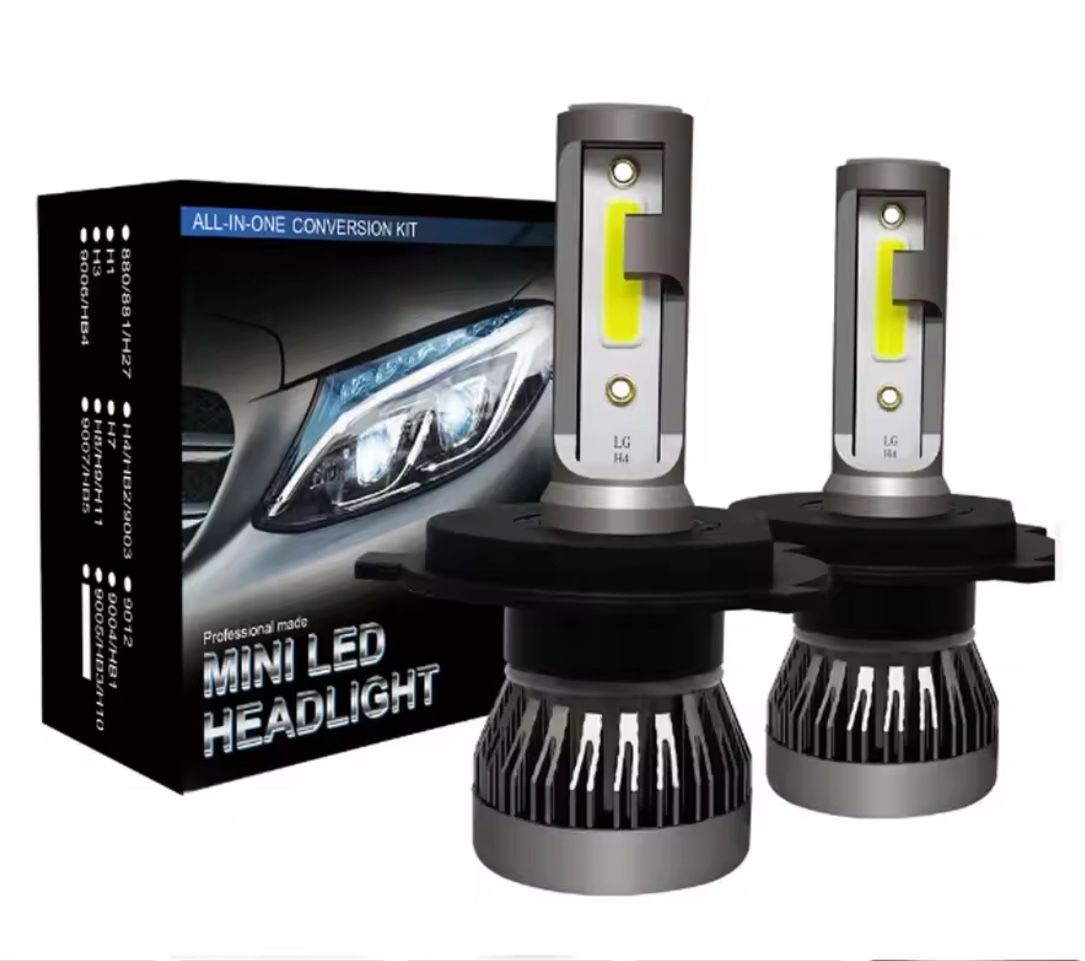 Bright LED Headlight Bulbs 72W H11 H4 Hi/Lo H1 H7 COB LED H11 HB3 9005 HB4 9006 Car Headlight Or Fog Light