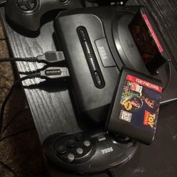 Sega genesis II 2 Controllers & Games