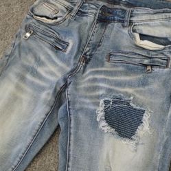 Crysp Denim Men's Distressed Jeans