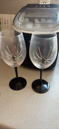 Spider Wine Glasses Set of 2