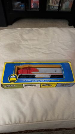 Vintage AHM Tempo Santa Fe 5028 HO Scale Diesel Locomotive Train Engine Boxed