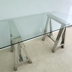 Williams Sonoma Glass Desk