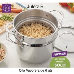 Princess House Olka Vaporera De 6 Qts Nueva En Su Caja 