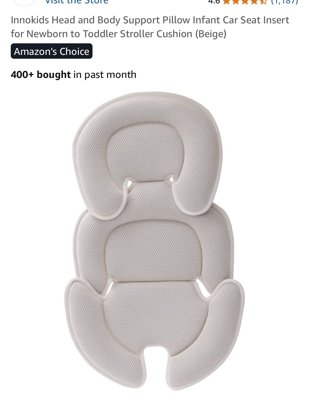 Baby Head And Body Support Pillow