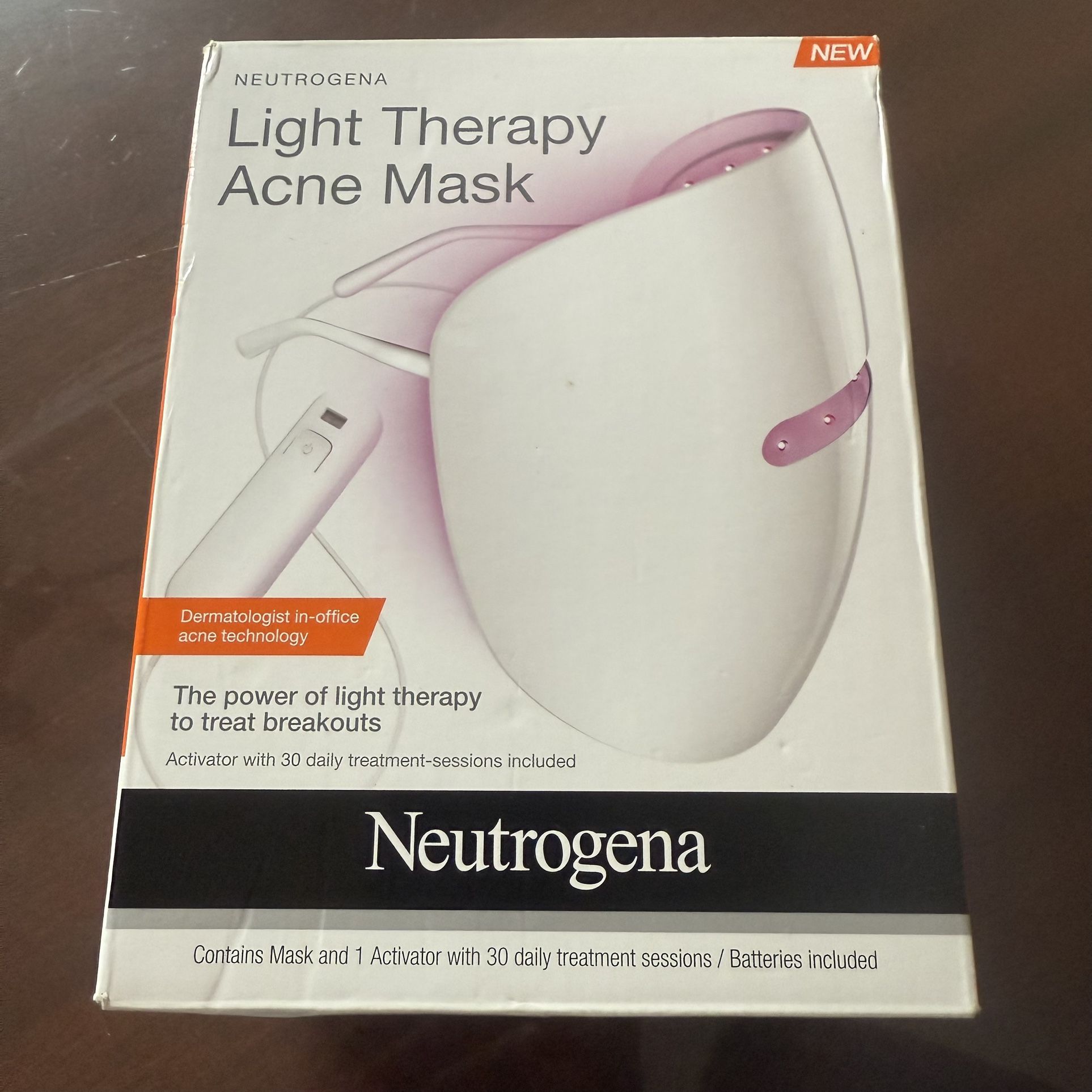 Neutrogena red light therapy acne mask