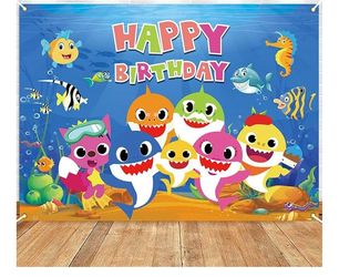 Baby Shark Back Drop