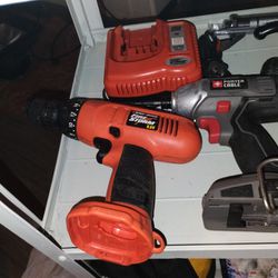Fire Storm Black And Decker  Hand Drill 9.6 V W/ Charger 