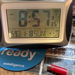 Digital Clock With Temp And Date And Day