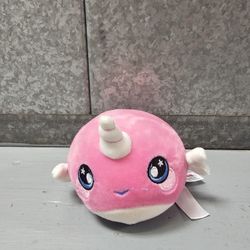 Squeezamals Narcissa Narwhal plush toy