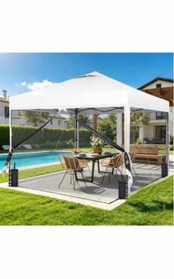 New Pop-Up Canopy Tent with Mesh Sidewalls