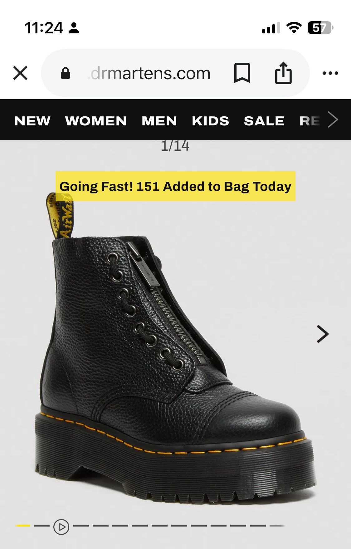 Doc Martin platform boot